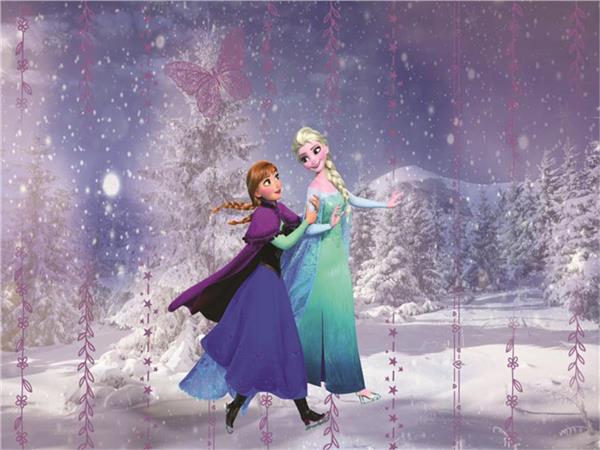 Kralice Elsa Snow Land Kids Room Wallpaper by MywallpaperShop