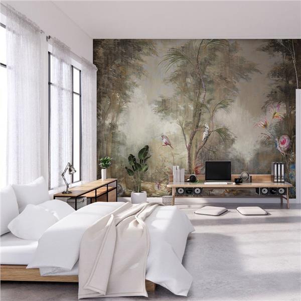 Vintage Kuslar and Forest 3D Wallpaper by MywallpaperShop