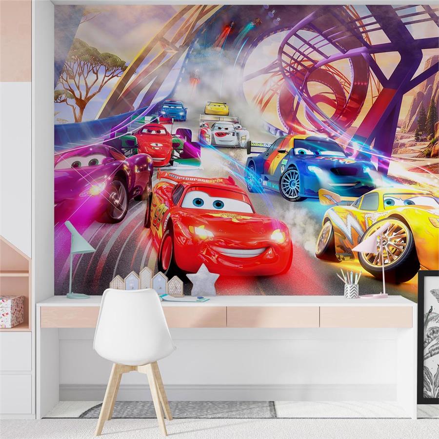 Lightning McQueen Kids Room Wallpaper