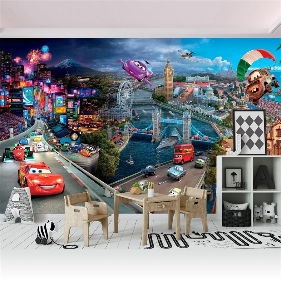 Lightning Mcqueen Kids Room Wallpaper