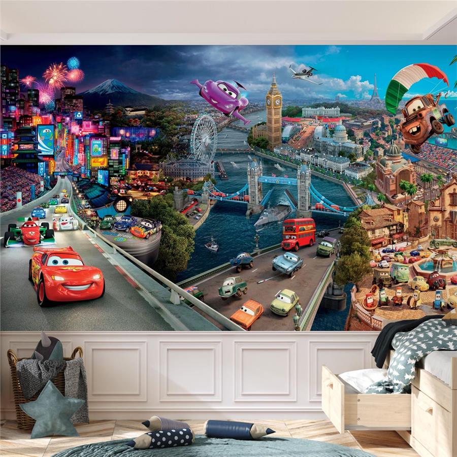 Lightning Mcqueen Kids Room Wallpaper