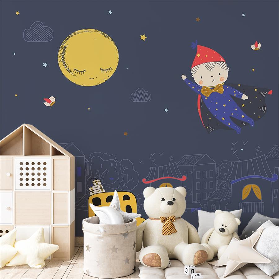 Little Prince Custom Design Kids Room Wallpaper