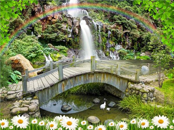 Waterfall Scenery Wallpaper by MywallpaperShop