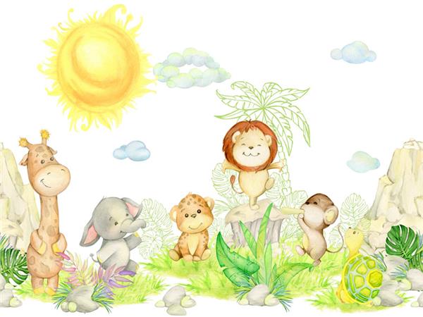 Little Afacanlar Kids Room Wallpaper by MywallpaperShop