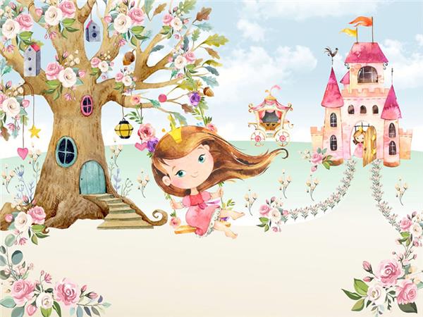 Little Princess Kids Room Wallpaper by MywallpaperShop