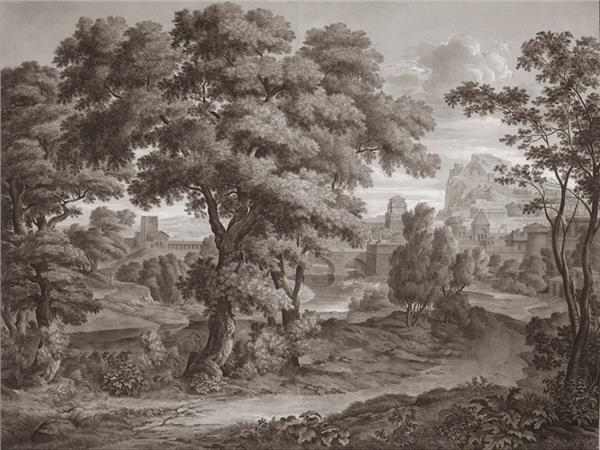 Monochrome Nature Design Wallpaper by MywallpaperShop