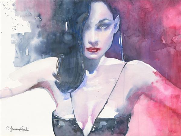 Mysterious Woman Custom Design Wallpaper by MywallpaperShop