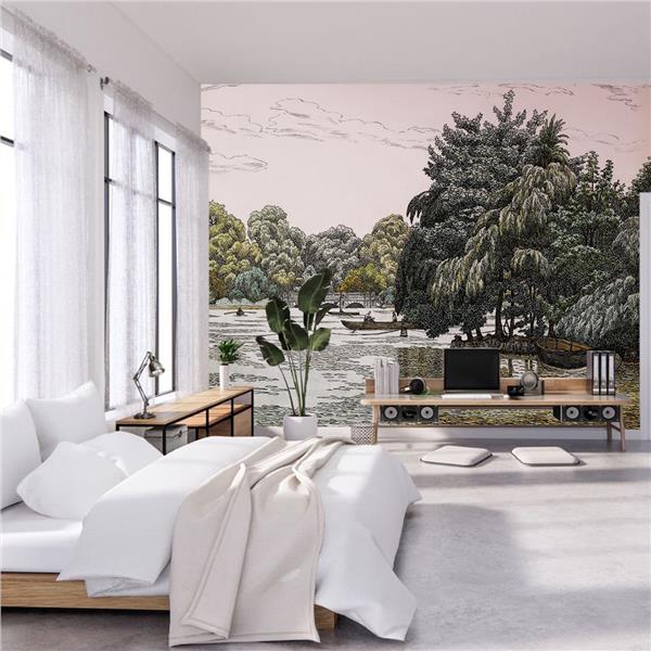 Nehir and Forest 3D Wallpaper by MywallpaperShop