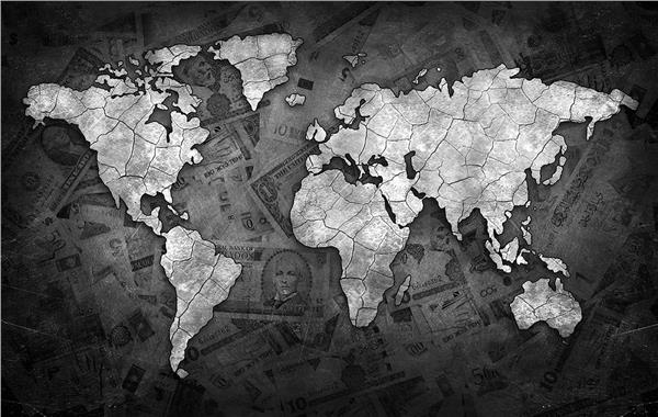 Ofis World Map Wallpaper by MywallpaperShop