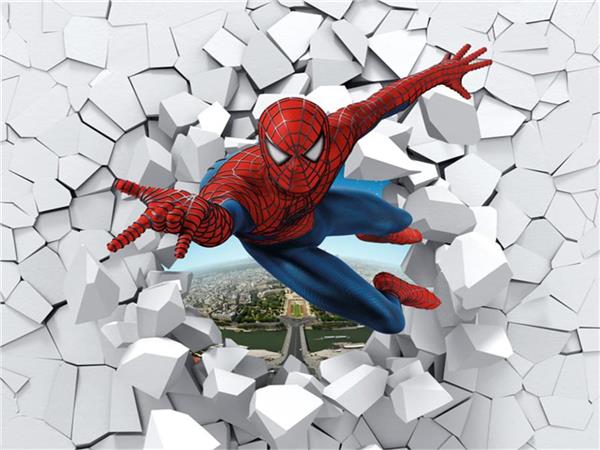Spider Man 3D Kids Room Wallpaper by MywallpaperShop