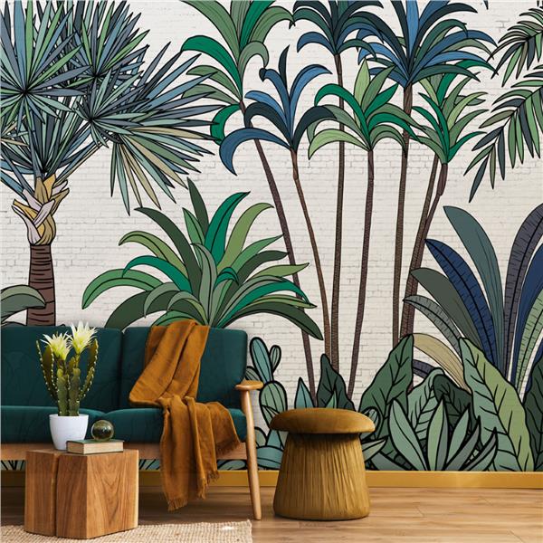 Retro Palm Tree Treelar Wallpaper by MywallpaperShop