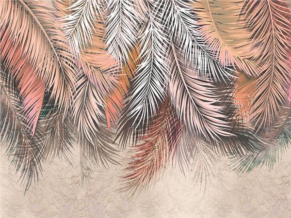 Palm Tree Leaflar Vintage Design Wallpaper by MywallpaperShop