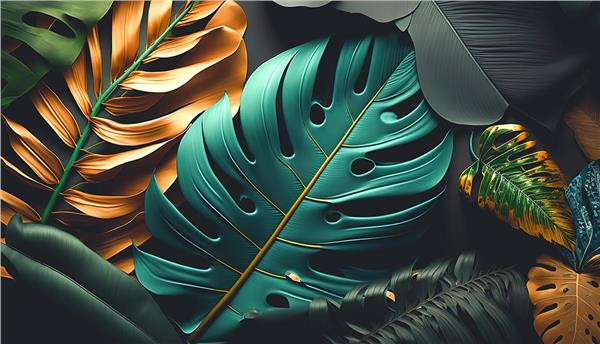 Palm Tree Leaves Tropical Wallpaper by MywallpaperShop