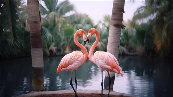 Pink Flamingolar Wallpaper by MywallpaperShop