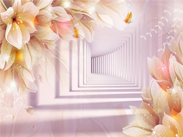 Custom Design Flower Design 3D Wallpaper by MywallpaperShop