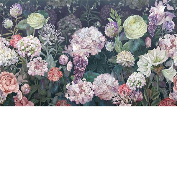 Colorful Flowers Design Wallpaper by MywallpaperShop