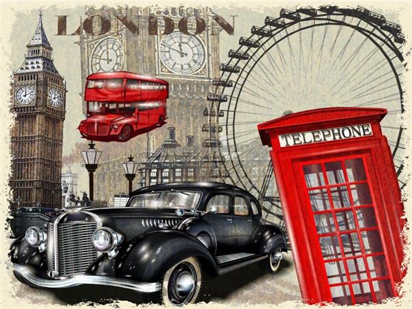 Vintage Retro Wallpaper by MywallpaperShop