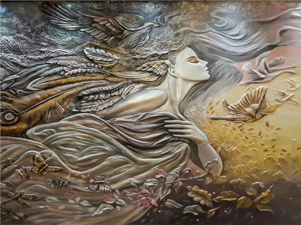 Relief Custom Design Artistic Wallpaper by MywallpaperShop