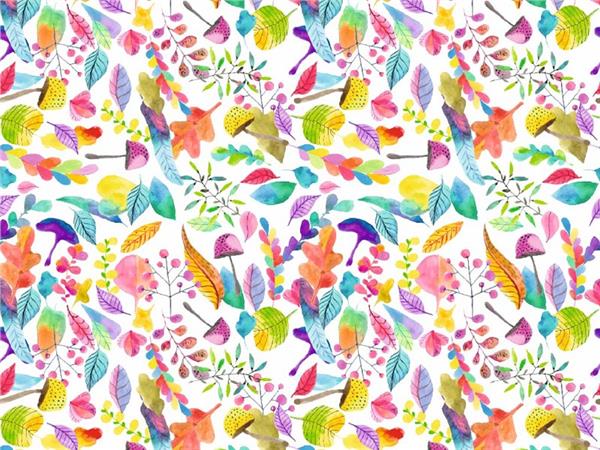 Colorful Leaflar Kids Room Wallpaper by MywallpaperShop