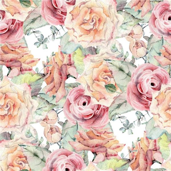 Colorful Flowers Design Wallpaper by MywallpaperShop