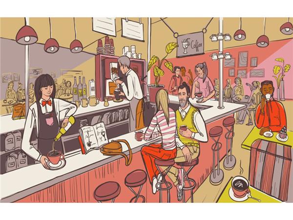 Restaurant Cafe Bar 176 Wallpaper by MywallpaperShop