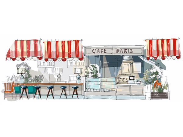 Restaurant Cafe Bar 186 Wallpaper by MywallpaperShop