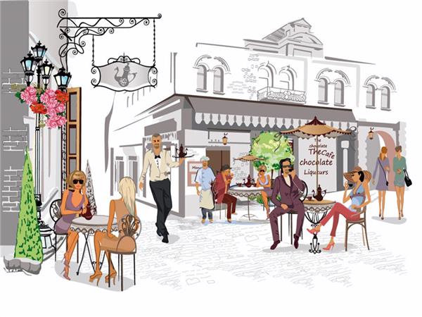 Restaurant Cafe Bar 187 Wallpaper by MywallpaperShop