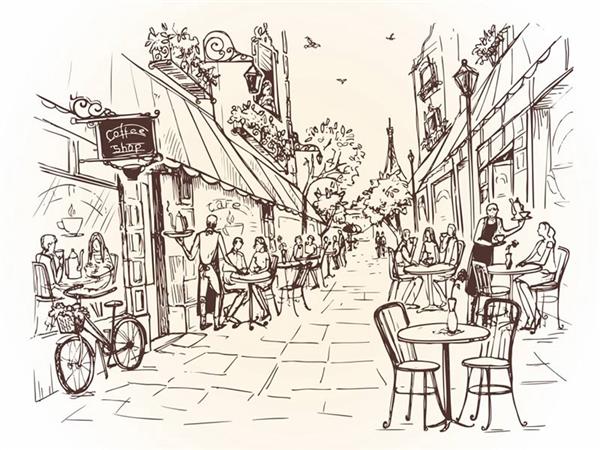 Restaurant Cafe Bar 208 Wallpaper by MywallpaperShop