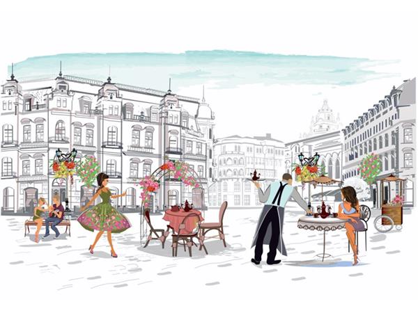 Restaurant Cafe Bar 218 Wallpaper by MywallpaperShop