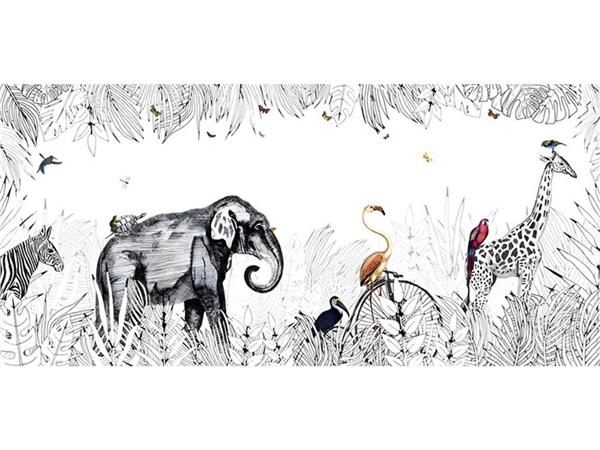 Safari Fun Forest Kids Room Wallpaper by MywallpaperShop
