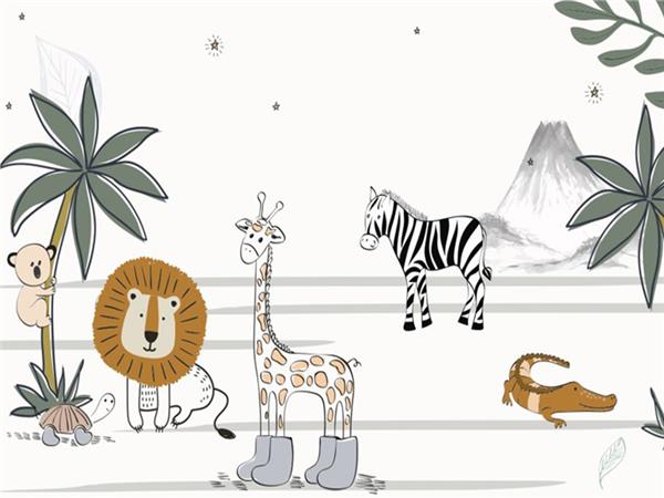 Safari Kids Room Wallpaper by MywallpaperShop