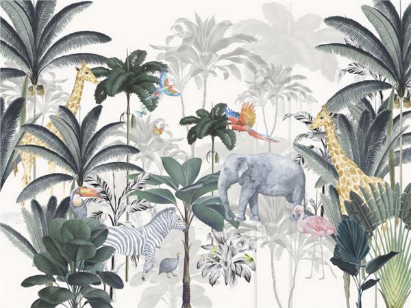 Safari Custom Design Kids Room Wallpaper by MywallpaperShop