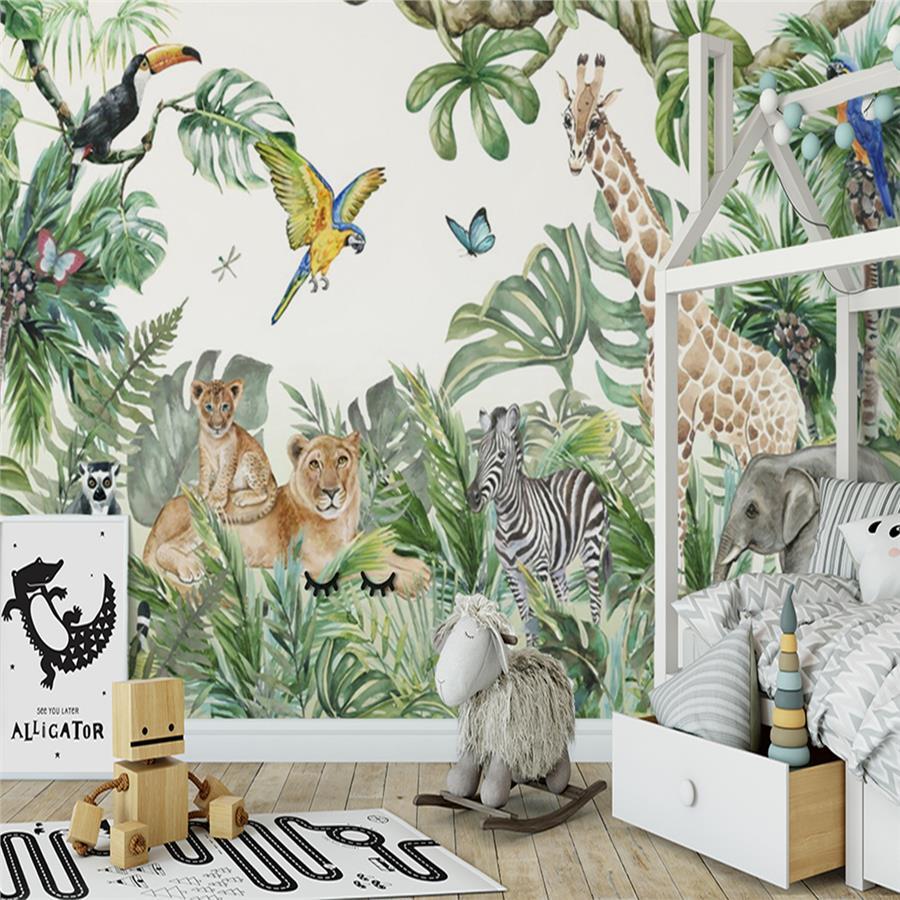 Safari Fun Forest Kids Room Wallpaper