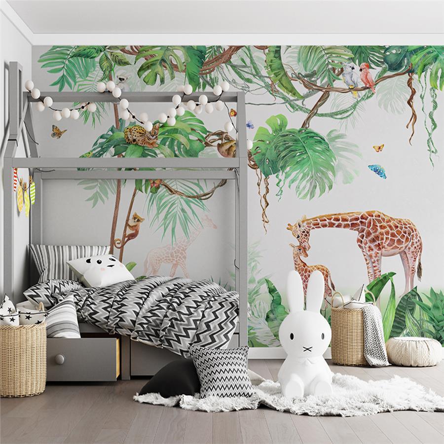 Safari Fun Forest Kids Room Wallpaper