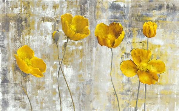 Yellow Laleler 3D Wallpaper by MywallpaperShop