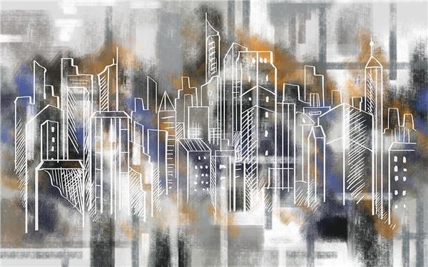 City Design 3D Wallpaper by MywallpaperShop