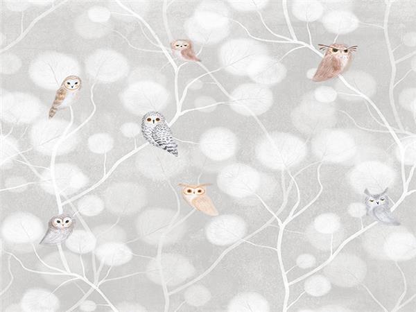 SweetBaykuslar Kids Room Wallpaper by MywallpaperShop