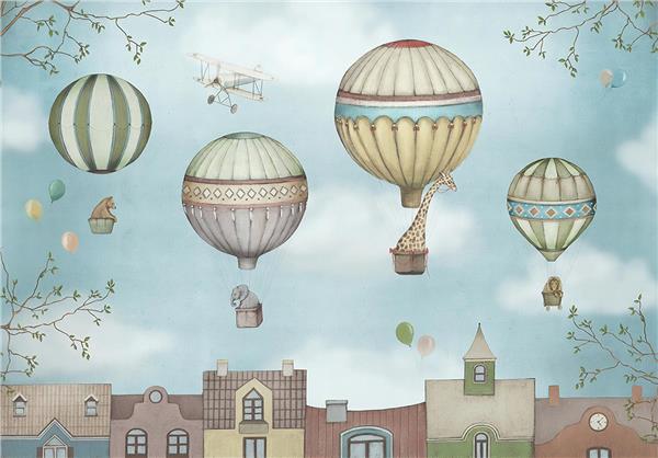 SweetDostlar 3D Kids Room Wallpaper by MywallpaperShop