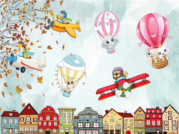SweetDostlar Custom Design Kids Room Wallpaper by MywallpaperShop