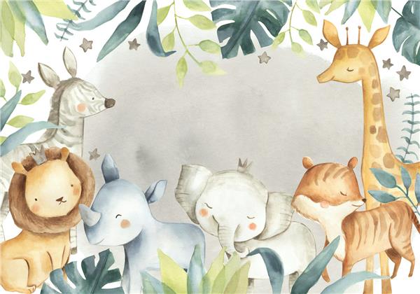 SweetHayvanlar Tropical Leaflar Bebek Wallpaper by MywallpaperShop