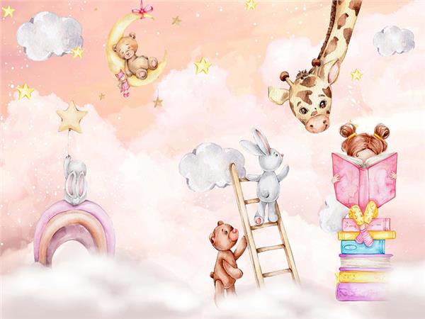 SweetMinikler and Gokyuzu Custom Design Kids Room Wallpaper by MywallpaperShop