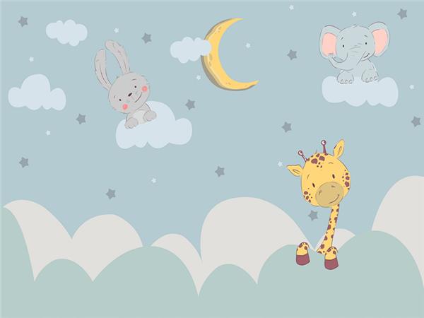 SweetMinikler and Gokyuzu Custom Design Kids Room Wallpaper by MywallpaperShop