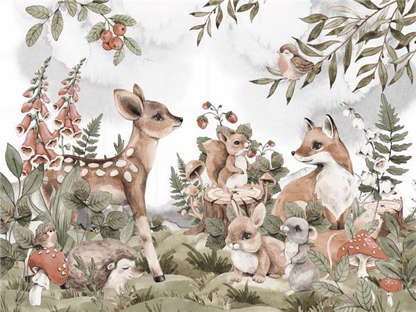 SweetForest Folks Kids Room Wallpaper by MywallpaperShop