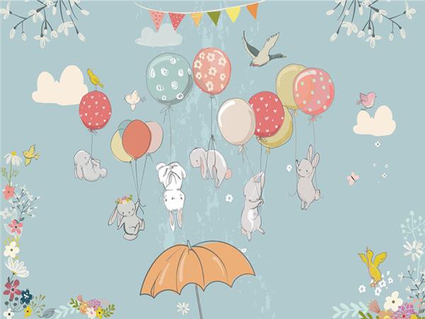 SweetNaughties Custom Design Kids Room Wallpaper by MywallpaperShop