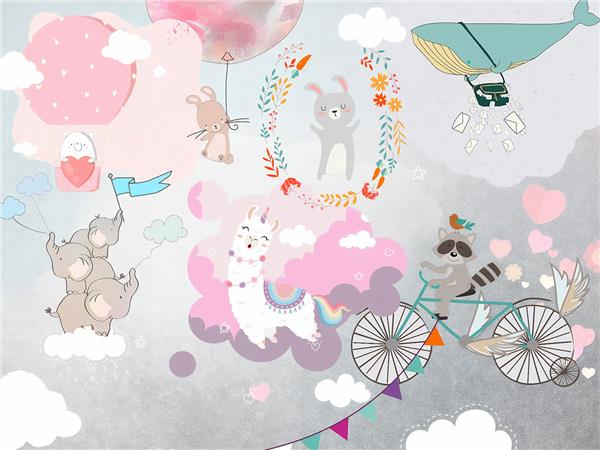 SweetHayvanlar Kids Room Wallpaper by MywallpaperShop