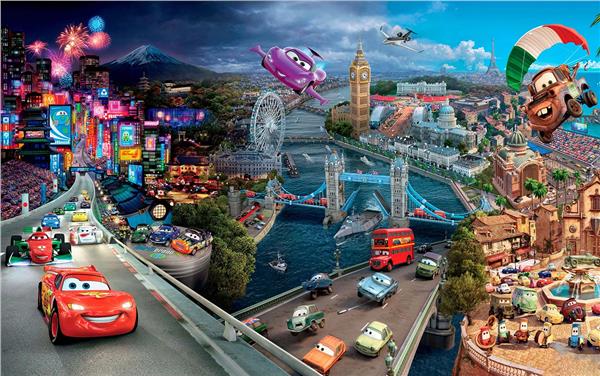 Lightning Mcqueen Kids Room Wallpaper by MywallpaperShop