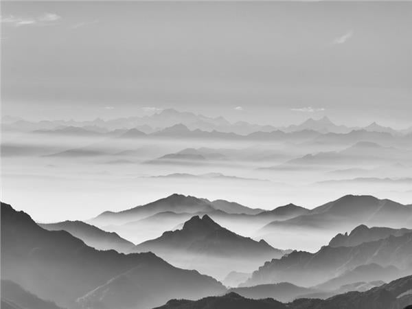 Foggy Mountains Nature Scenery Wallpaper by MywallpaperShop