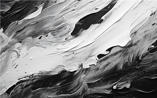 Black White Yagli Boya 3D Wallpaper by MywallpaperShop