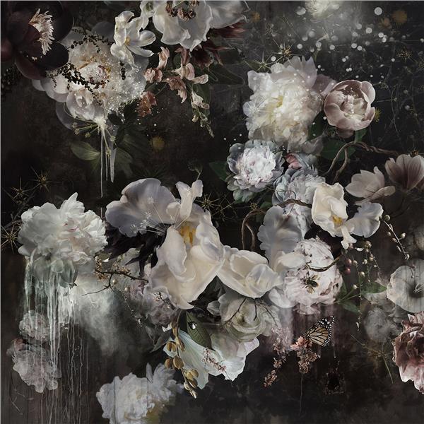 Black Flower Wallpaper by MywallpaperShop