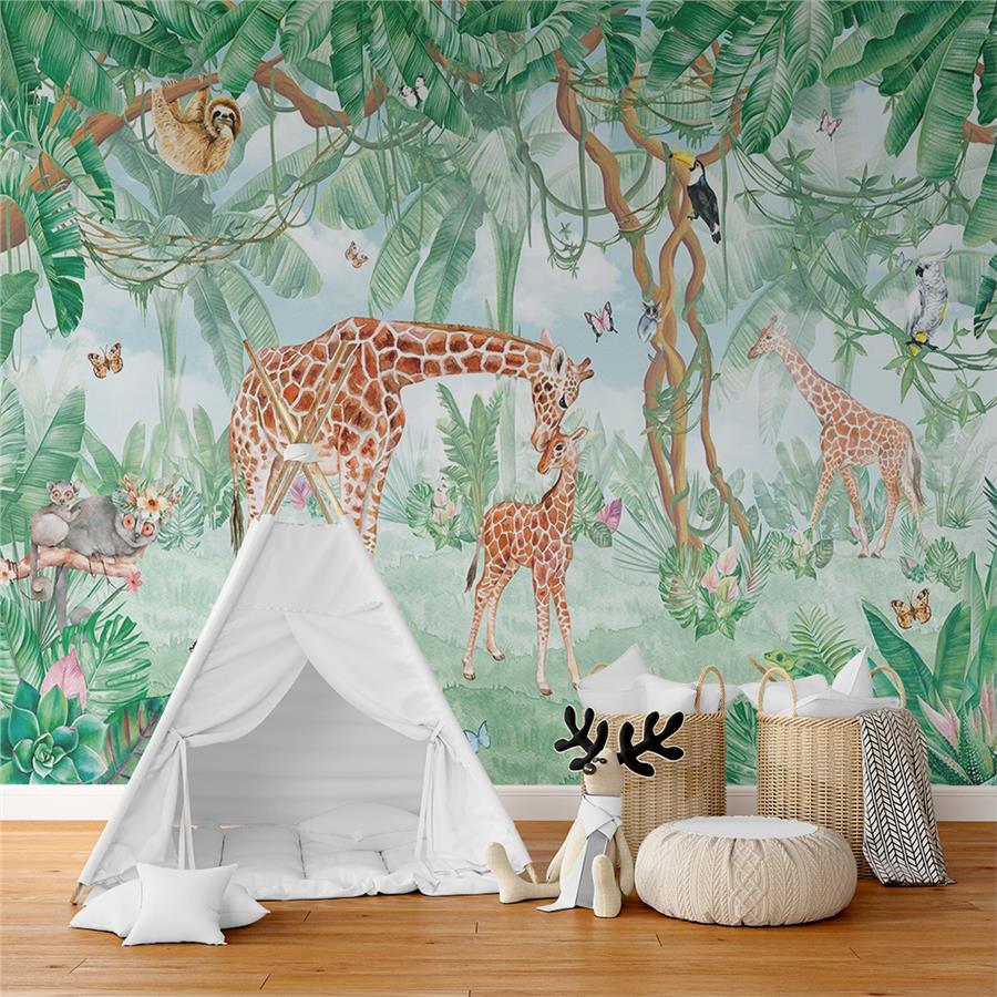 Botanic Design Kids Room Wallpaper